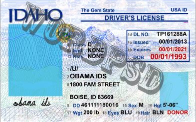 Template Texas Drivers License PSD (v3). 